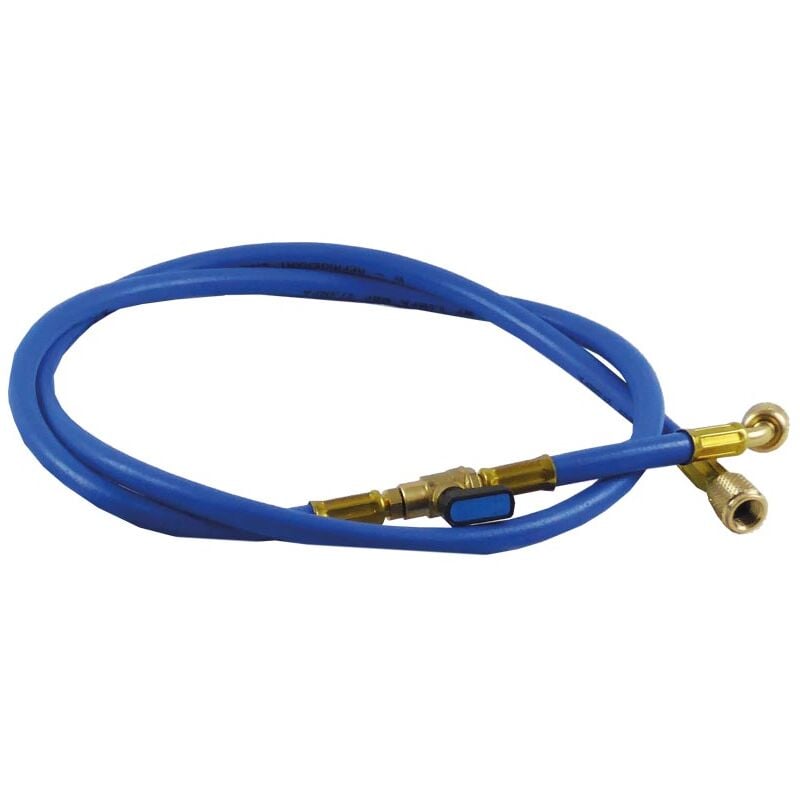 foto del prodotto tubo blu flessibile di vuoto e carica per gas refrigerante r410a e r32 5 16 x 5 16 mt. 3 idrhaus