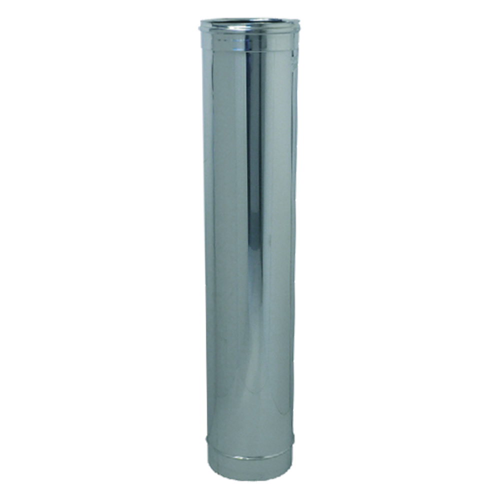 foto del prodotto tubo canna fumaria 15 cm, 1 mt, acciaio inox