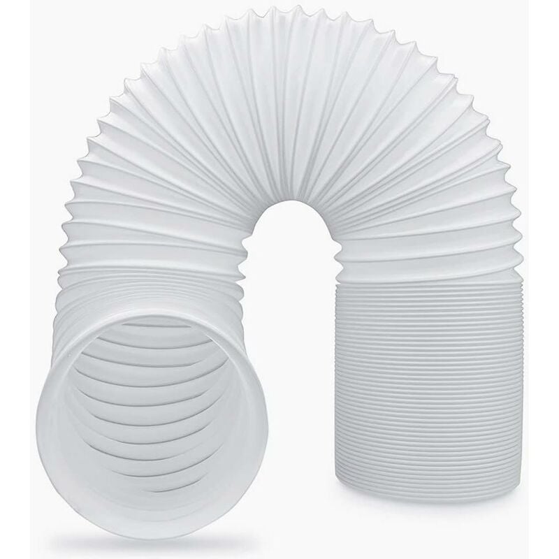foto del prodotto tubo climatizzatore portatile, flessibile in pvc, diametro 150mm, lunghezza 2 m, perfetto per impianti di climatizzazione, asciugatrici e cappe