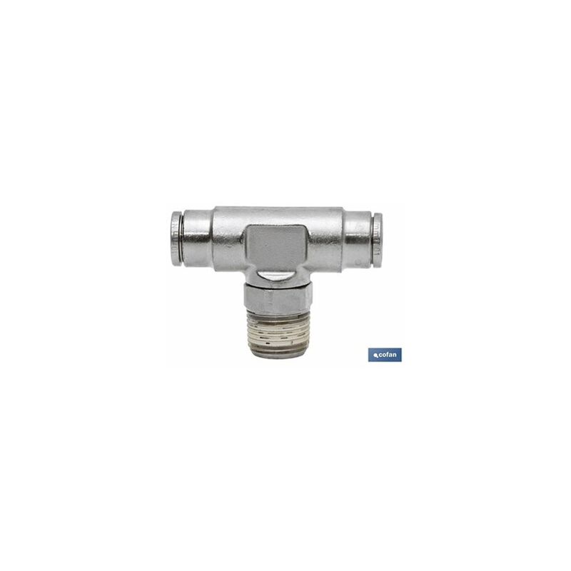 foto del prodotto tubo con attacco a t da 4 mm. maschio 1 8