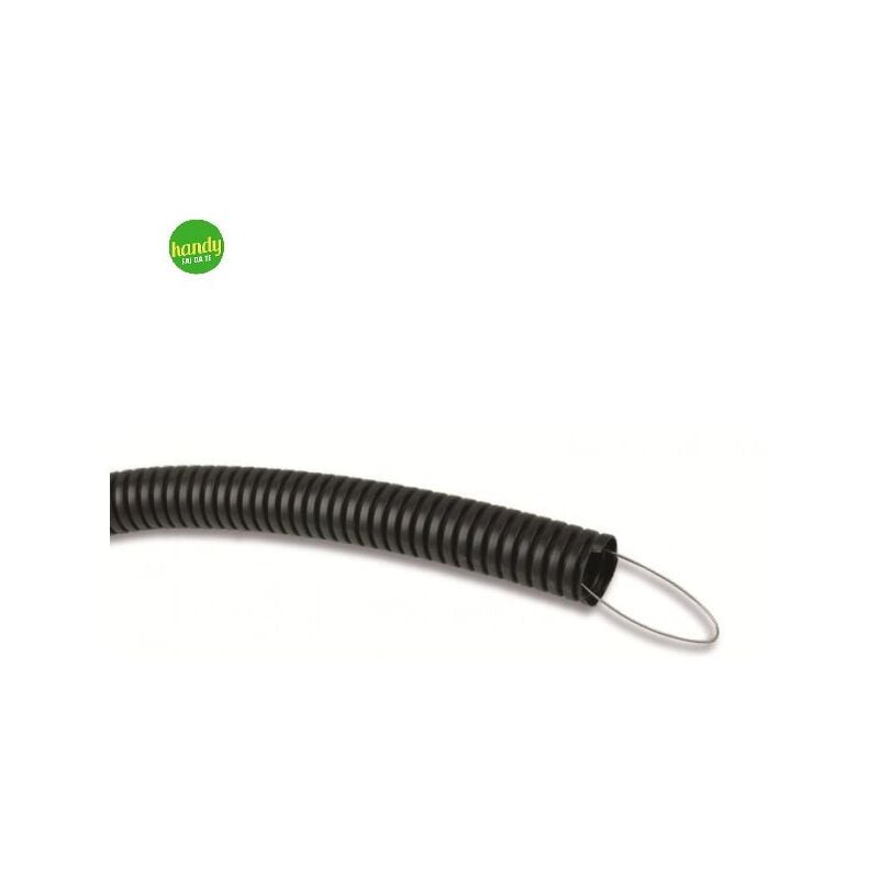 foto del prodotto tubo corrugato elettrocanali in pvc con sonda nero 20 25 mt