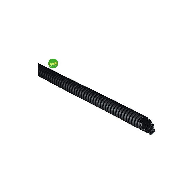 foto del prodotto tubo corrugato elettrocanali in pvc nero 16 25 mt