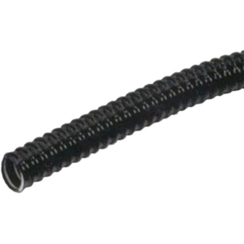 foto del prodotto tubo corrugato nero con tirafilo mt. 25 mm 25 idroweb