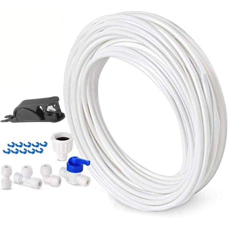 foto del prodotto tubo da 10 metri con diametro di 1 4 6,3 mm, tubo di alimentazione idrica universale per frigorifero e fabbricatore di ghiaccio, sistemi di osmosi