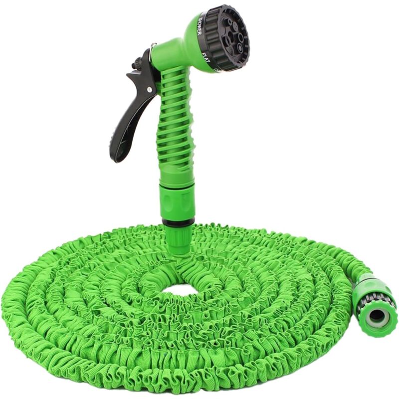 foto del prodotto tubo da giardino flessibile e retrattile 45 m kueatily