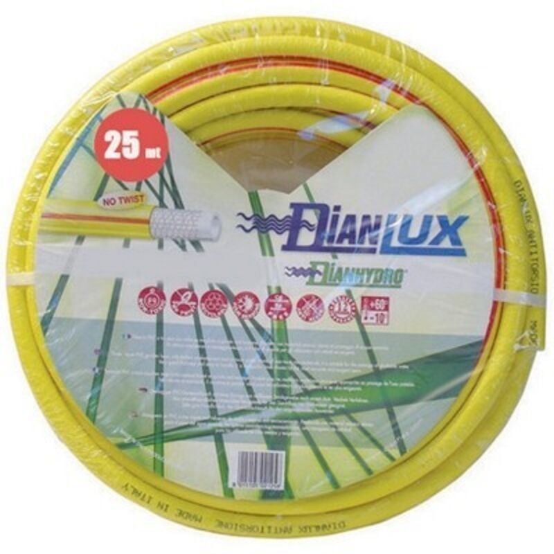foto del prodotto tubo da giardino giallo dianlux mt 25 1 2