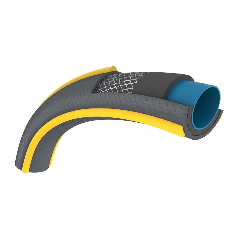 foto del prodotto tubo da giardino ultramax antischiacciamento uso domestico diametro 19 mm 25 m grigio giallo hozelock