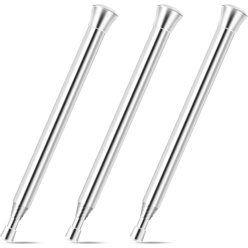 foto del prodotto tubo del fuoco telescopico a soffietto tascabile, in acciaio inossidabile, per cucinare all'aperto, campeggio e barbecue, 3 pezzi - sollbry