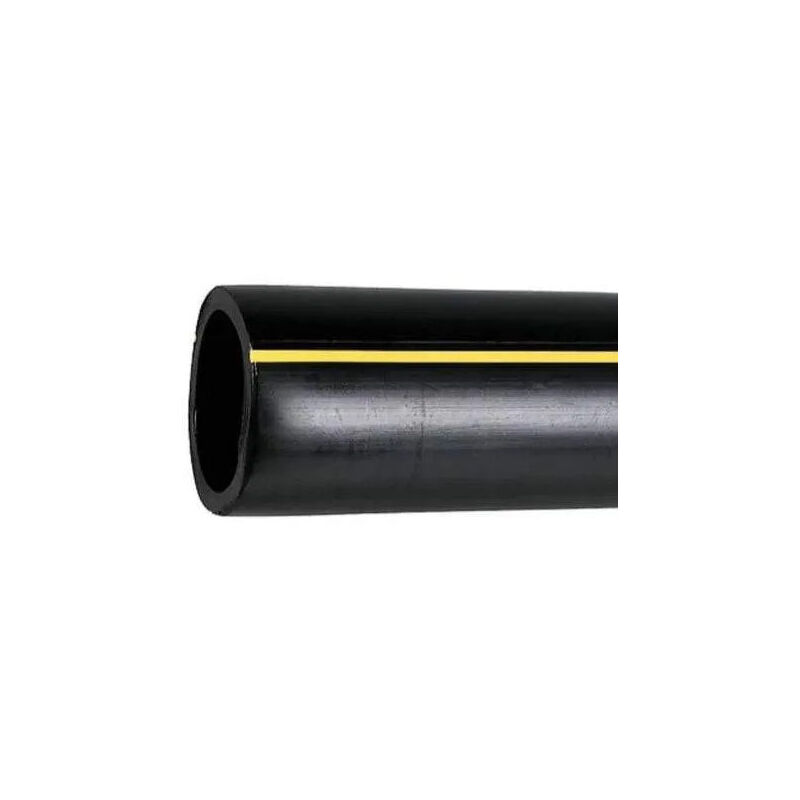 foto del prodotto tubo del gas in pe con strisce gialle, bobina da 50m gauge 32 d.40