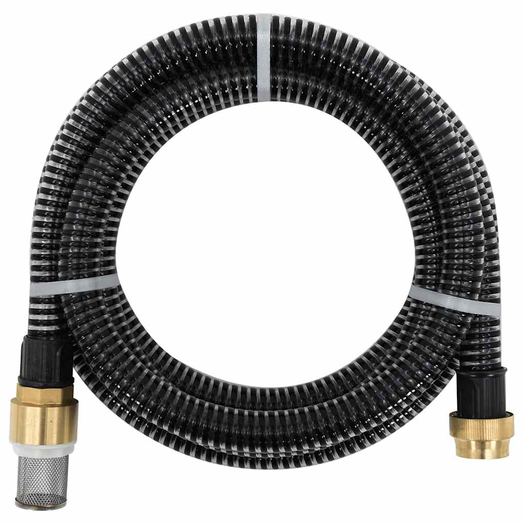 foto del prodotto tubo di aspirazione con connettori in ottone 4 m 25 mm nero cod mxl 71472