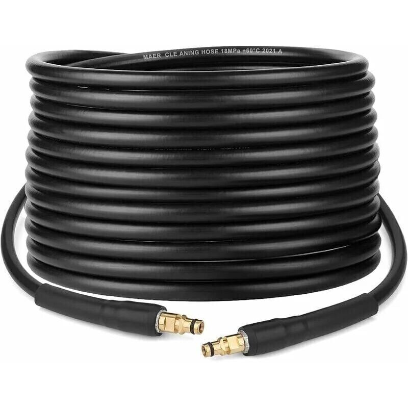 foto del prodotto tubo di prolunga per tubo di ricambio ad alta pressione da 10 m, per idropulitrice a connettore rapido click plug karcher serie k k2 k3 k4 k5 k6 k7,
