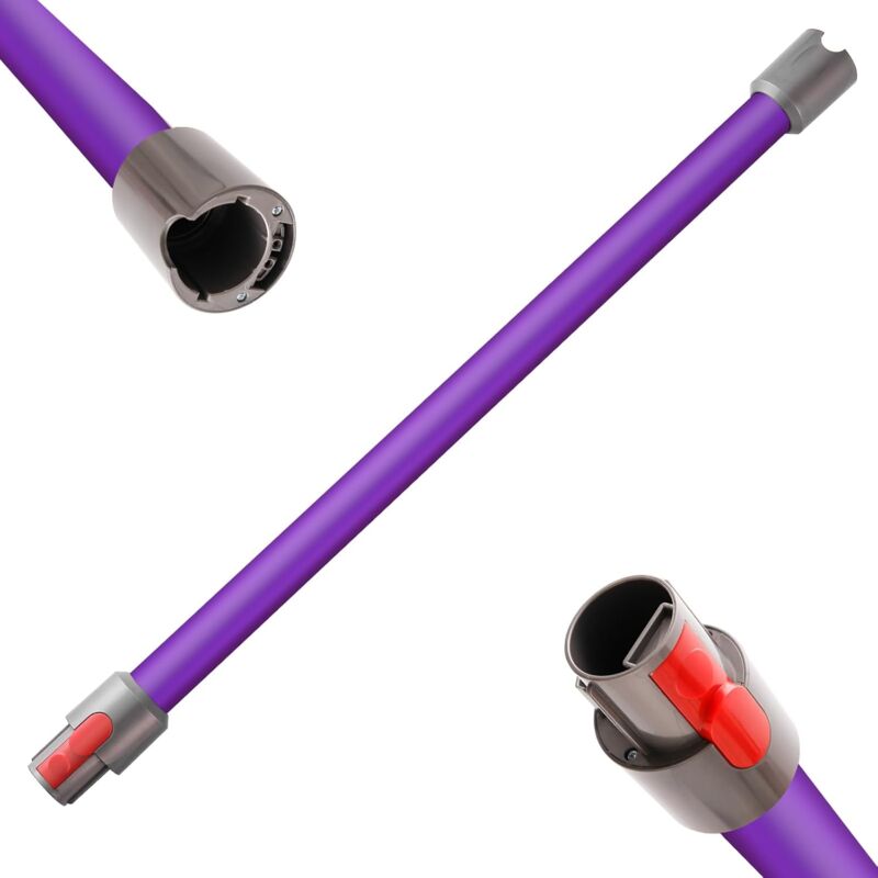 foto del prodotto tubo di prolunga qygba per aspirapolvere dyson v11 v10 v15 v8 v7, pezzi di ricambio per tubo di prolunga, lunghezza 73 cm viola 