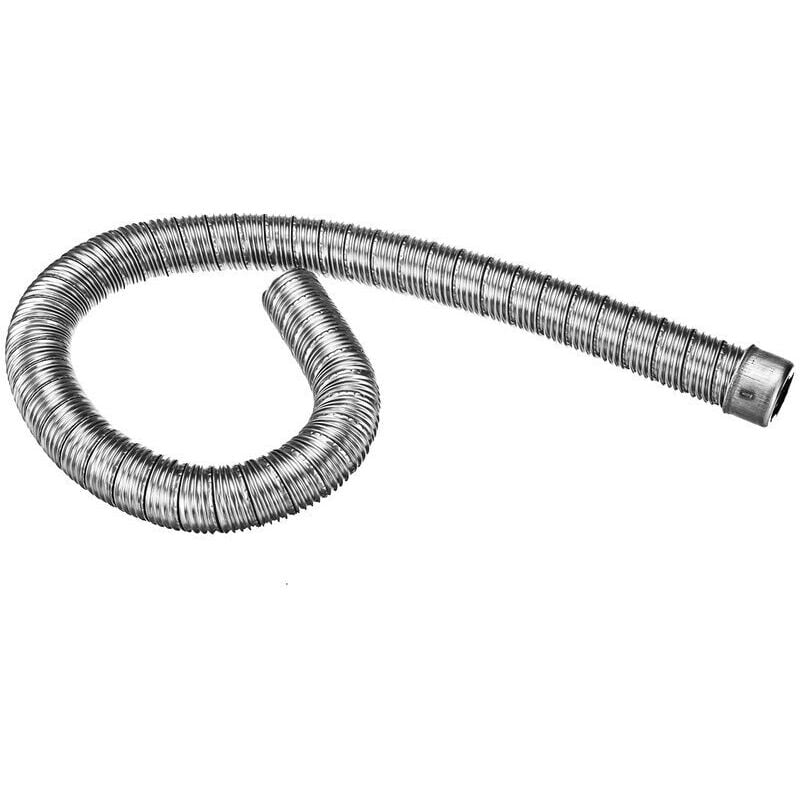 foto del prodotto tubo di scarico aria diesel in acciaio inossidabile da 100 cm e 22 mm con tappo per riscaldatore eberspacher webasto