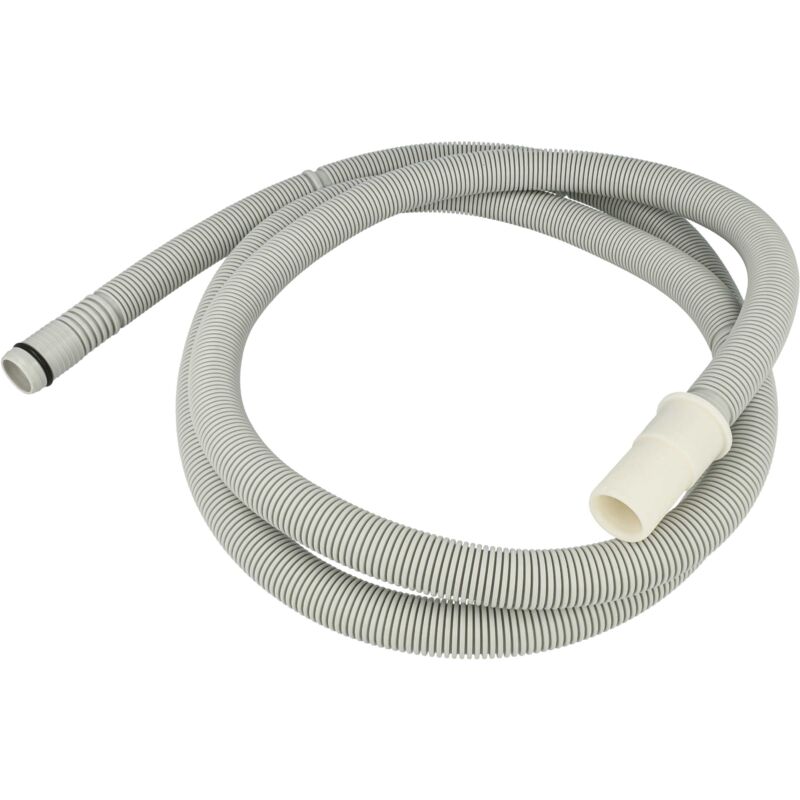 foto del prodotto tubo di scarico compatibile con siemens sn28m260de, sn28m250de, sn28m240eu, sn26t911eu lavastoviglie - 19mm, grigio, 2,3m - vhbw