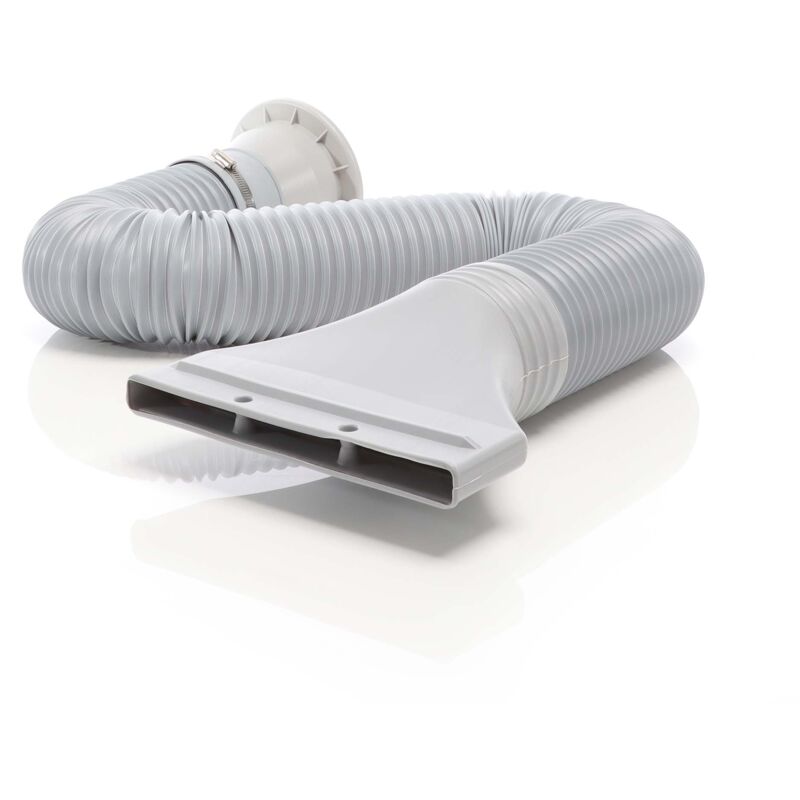 foto del prodotto tubo di scarico condensa condizionatore, tubo flessibile con lunghezza regolabile 0,7 1,7 m, diametro 116mm, anche per cappe e asciugatrici wiltec