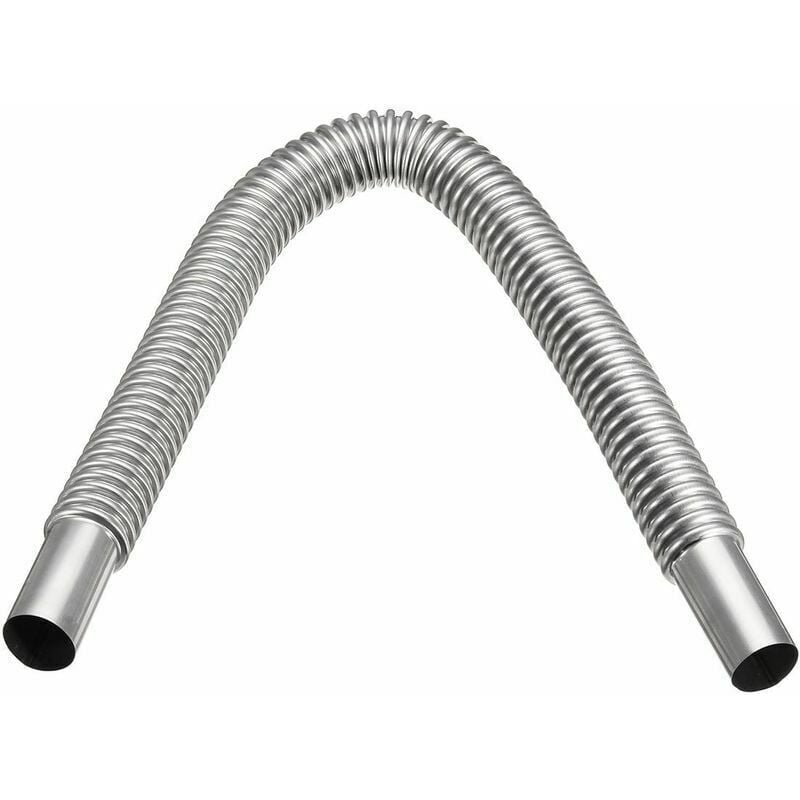 foto del prodotto tubo di scarico del riscaldatore in acciaio inossidabile argentato da 60 cm per auto