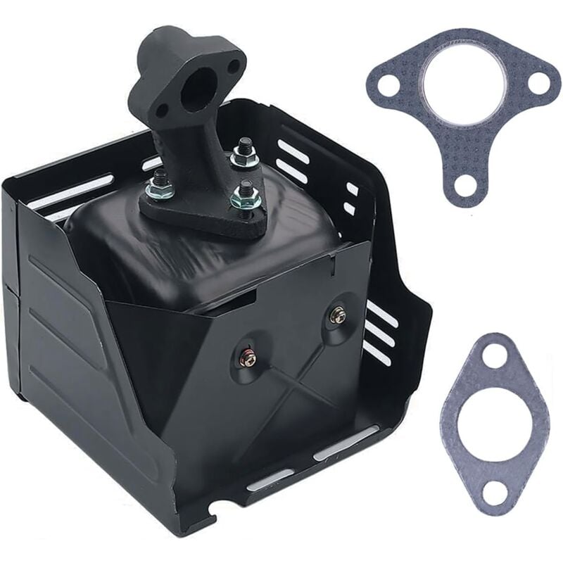 foto del prodotto tubo di scarico per motore honda gx390 gx340 13hp 11hp, marmitta di scarico adefol con tubo e guarnizione, ricambi per motore a 4 tempi, accessori