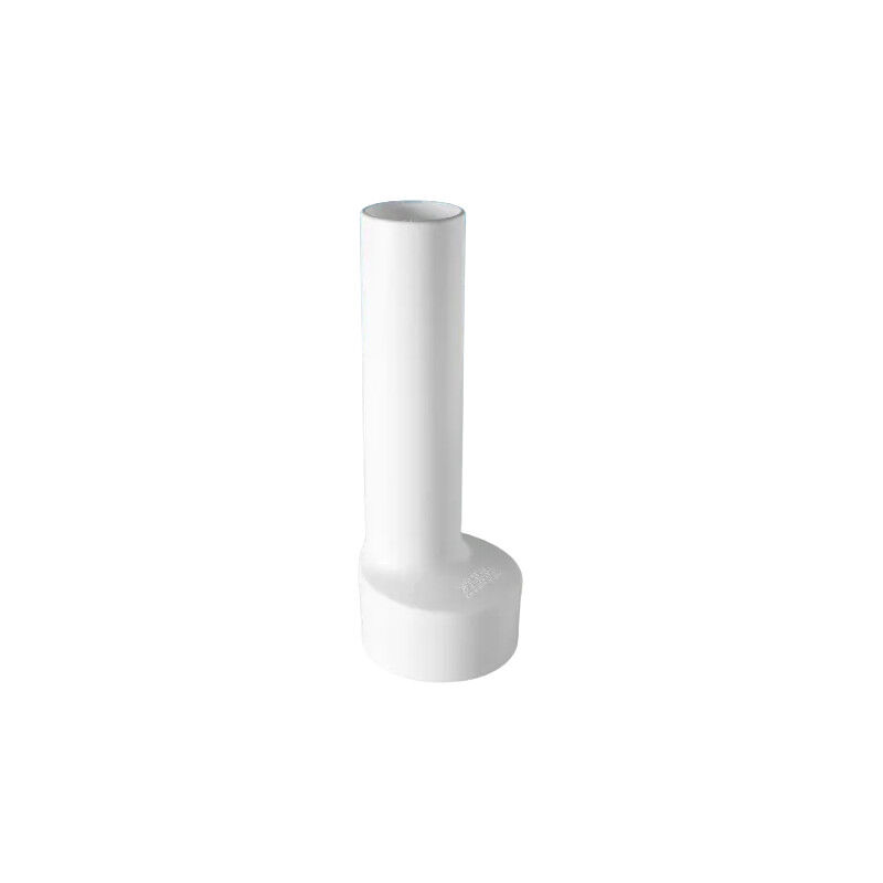 foto del prodotto tubo di troppopieno in polipropilene bianco, lunghezza 170 mm