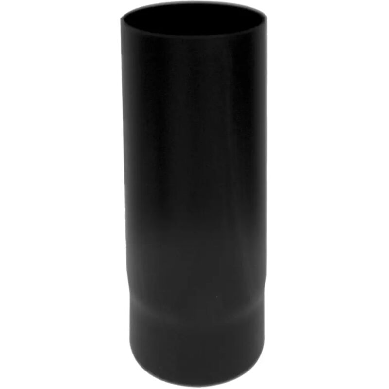 foto del prodotto tubo diritto 0,5 mt legna nero smaltato, 130 mm