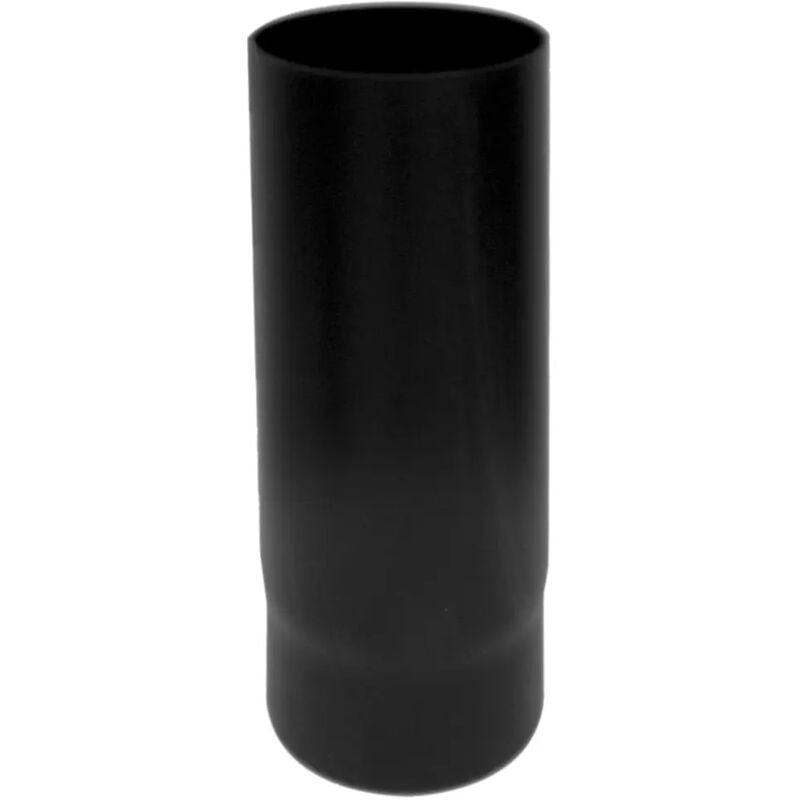 foto del prodotto tubo diritto 0,5 mt legna nero smaltato, 150 mm
