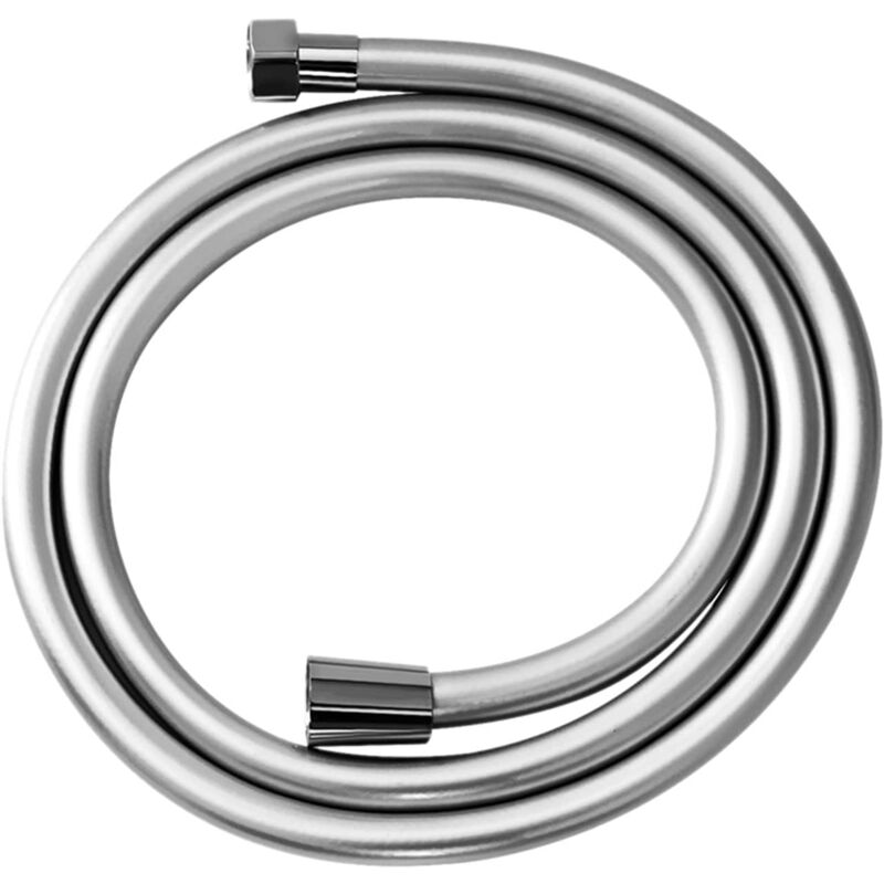 foto del prodotto tubo doccia antitorsione, tubo doccia da 1,2 m circa 6,6 piedi , tubo doccia in pvc liscio argentato, resistente alla corrosione e alle alte