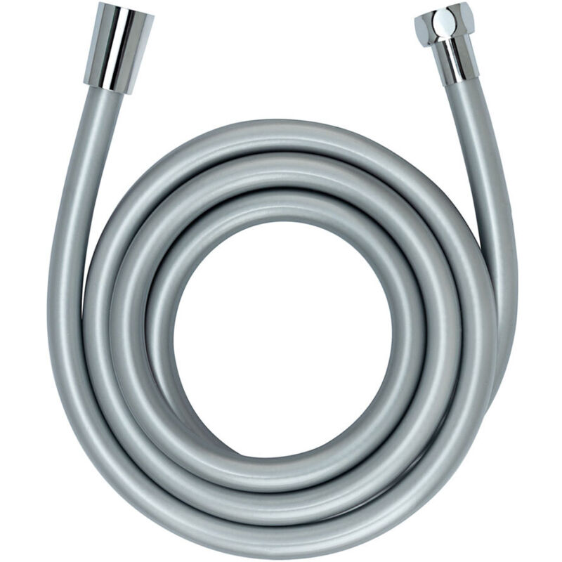 foto del prodotto tubo doccia design argento 175 cm tubo doccia de con protezione antipiega e approvazione acqua potabile, plastica, 175 cm, argento wenko