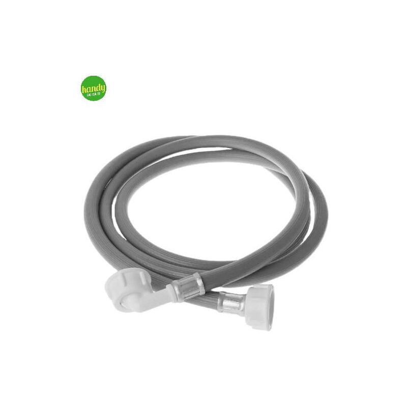 foto del prodotto tubo flessibile carico lavatrice lavastoviglie in gomma con attacco curvo ambra water 1,5m