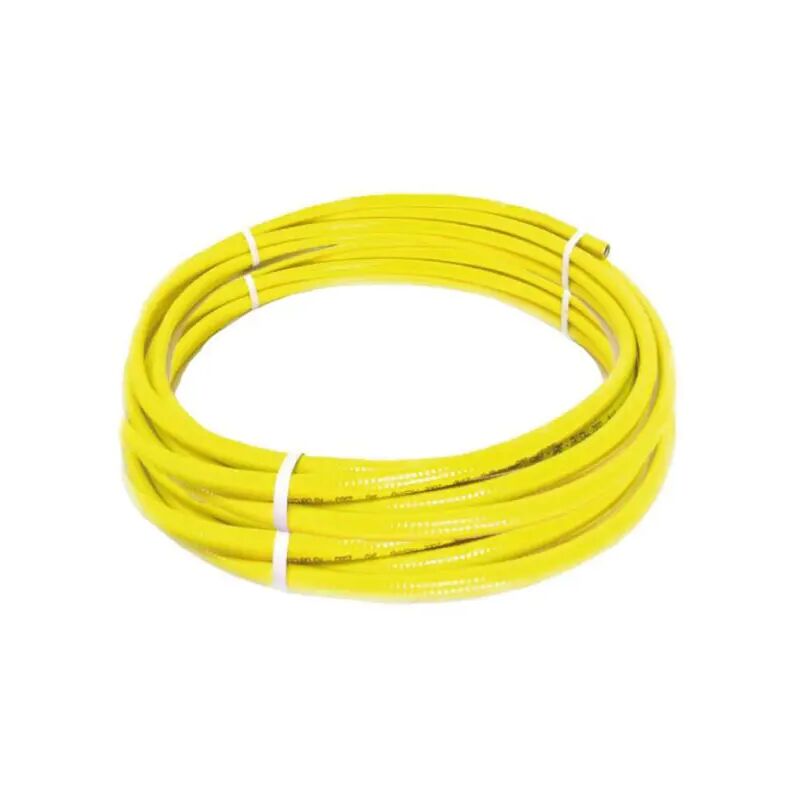 foto del prodotto tubo flessibile corrugato in acciaio inox rivestito per gas 12 1 2 20 mt ambra water
