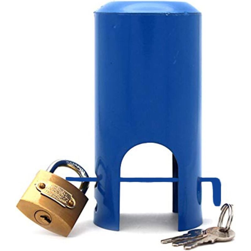 foto del prodotto tubo flessibile da giardino isolato e blocco dell alloggiamento, copertura per il risparmio idrico, sistema di bloccaggio all esterno del rubinetto