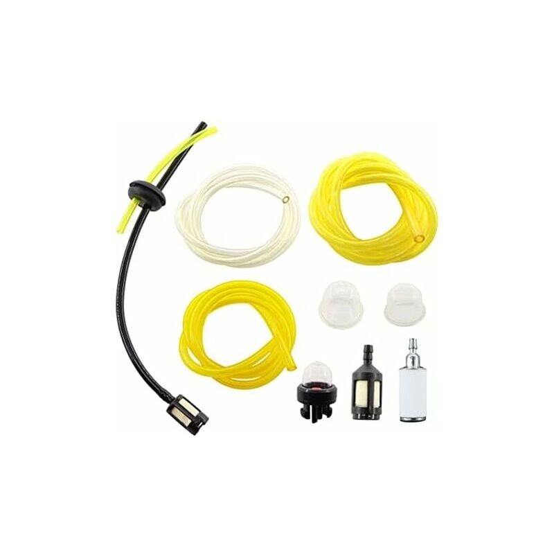 foto del prodotto tubo flessibile del carburante ulisem da 3 pezzi con filtro del carburante per motoseghe, decespugliatori, stihl, husqvarna, partner, mcculloch,