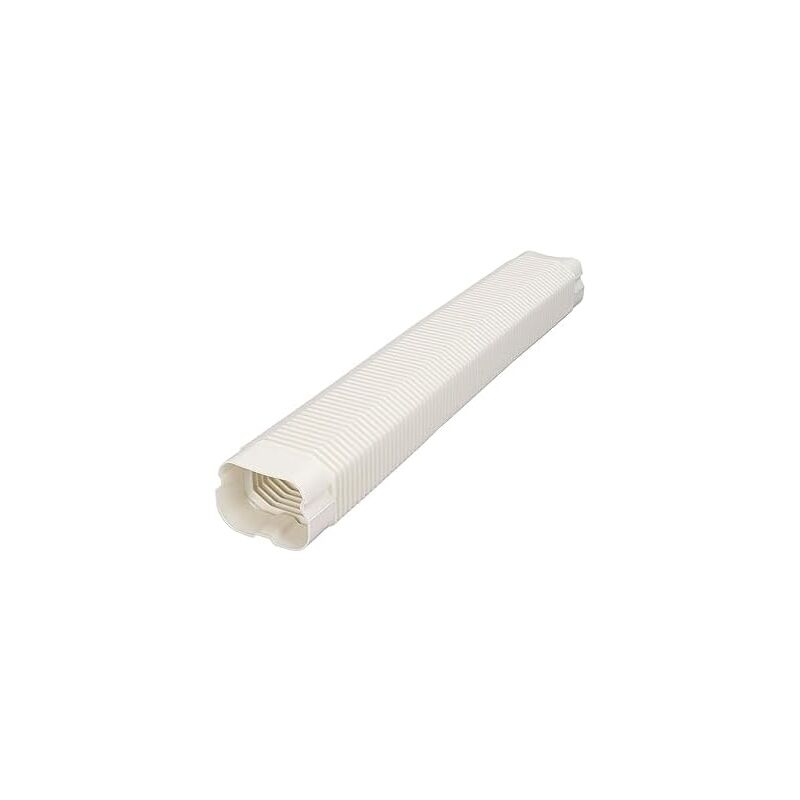foto del prodotto tubo flessibile di copertura del tubo del condizionatore d aria, tubo universale in pvc, per condizionatore d aria da 1 5 cavalli bianco