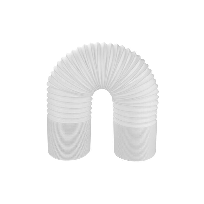 foto del prodotto tubo flessibile di scarico per condizionatore d aria portatile aiperq 150 mm x 2 m pp rinforzato, telaio in acciaio, estensibile, rotazione a