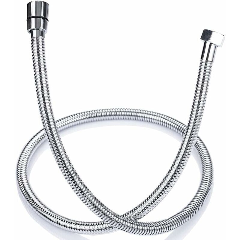 foto del prodotto tubo flessibile doccia antitorsione in acciaio inossidabile ymyny da 1,2 m, connettore standard universale g 1 2 per bagno