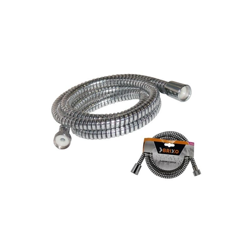 foto del prodotto tubo flessibile doccia docce saliscendi brixo pvc nero cm.200