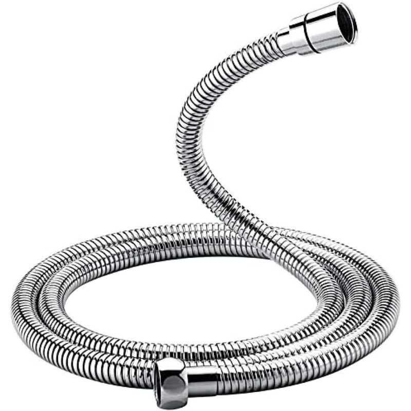 foto del prodotto tubo flessibile doccia universale g1 2 pollice, 2m , tubo flessibile doccia antitorsione e antipiega, acciaio inossidabile cromo lablanc