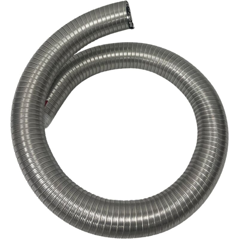 foto del prodotto tubo flessibile doppia parete inox interno liscio aisi 304 160 mm