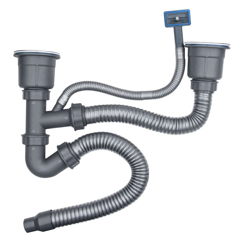 foto del prodotto tubo flessibile ed espandibile in pvc ej.life per lavandino o bidet, sifone antiodore ed evacuazione delle acque reflue, facile da montare senza