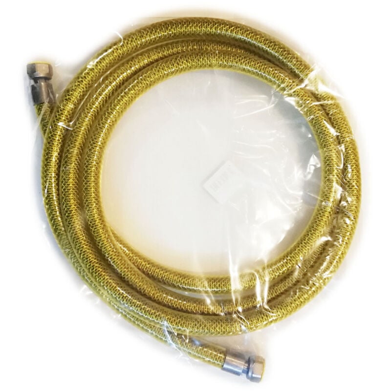 foto del prodotto tubo flessibile ff 1/2 lunghezza 300cm in acciaio inox laccio gas - gpl - metano cucina