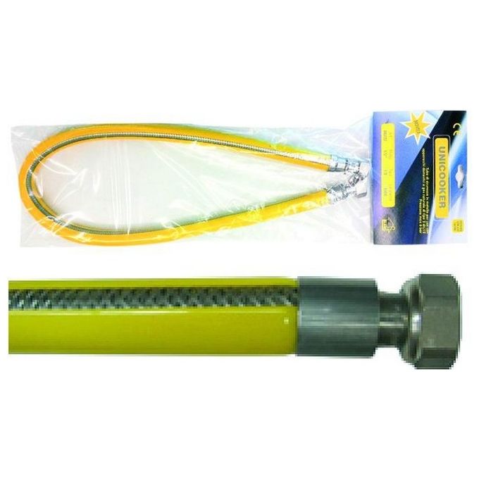 foto del prodotto tubo flessibile gas cucina 1,5 mt 1 2 en 14800 unicooker m f ce en 14800 l 150 cm
