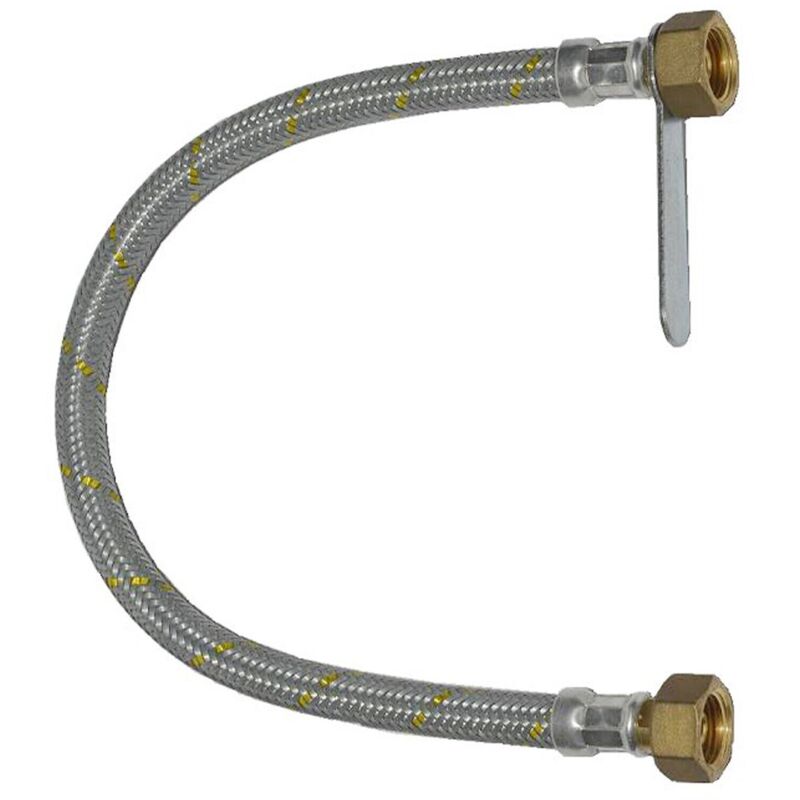foto del prodotto tubo flessibile gas gpl acciaio zincato 1 2 ff cm 50 imq tubazioni