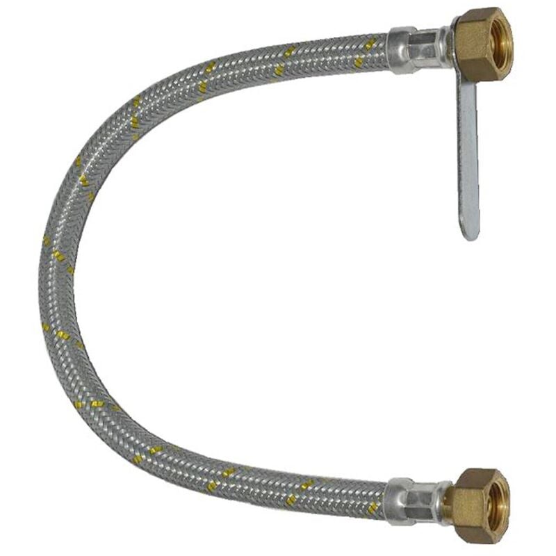 foto del prodotto tubo flessibile gas gpl acciaio zincato 1 2 ff cm 80 imq tubazioni