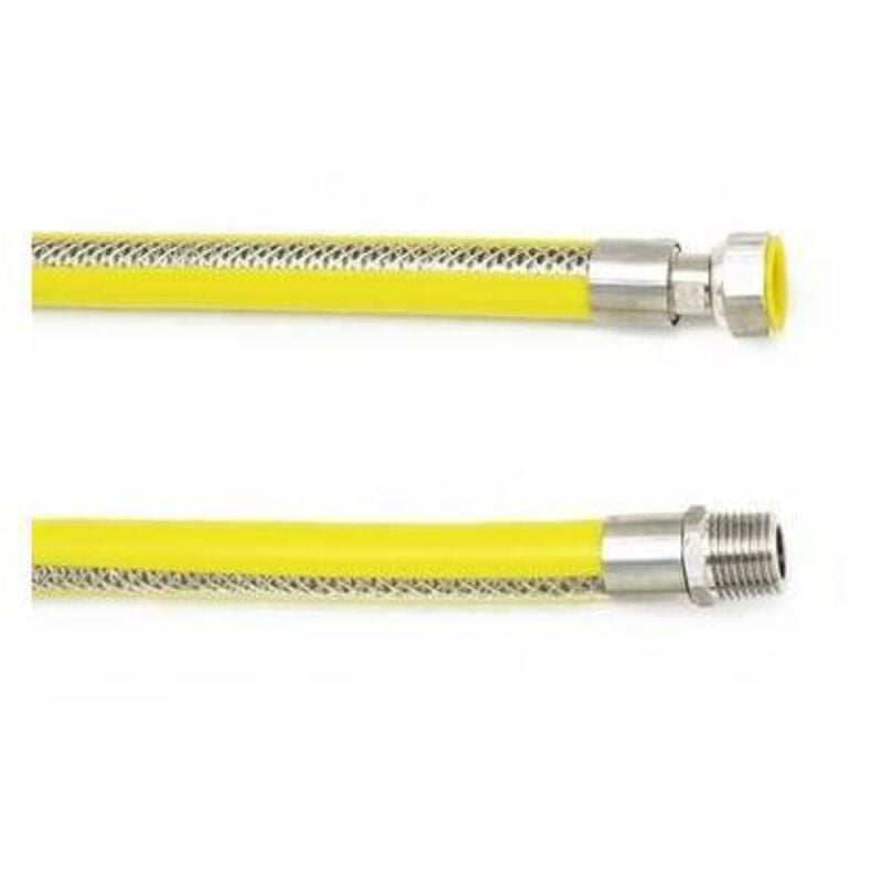 foto del prodotto tubo flessibile in acciaio mf per gas cm 150