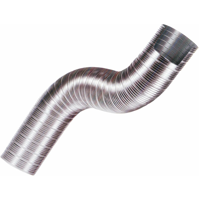 foto del prodotto tubo flessibile in alluminio h80 estensibile fino a 30 cm 100mm grey