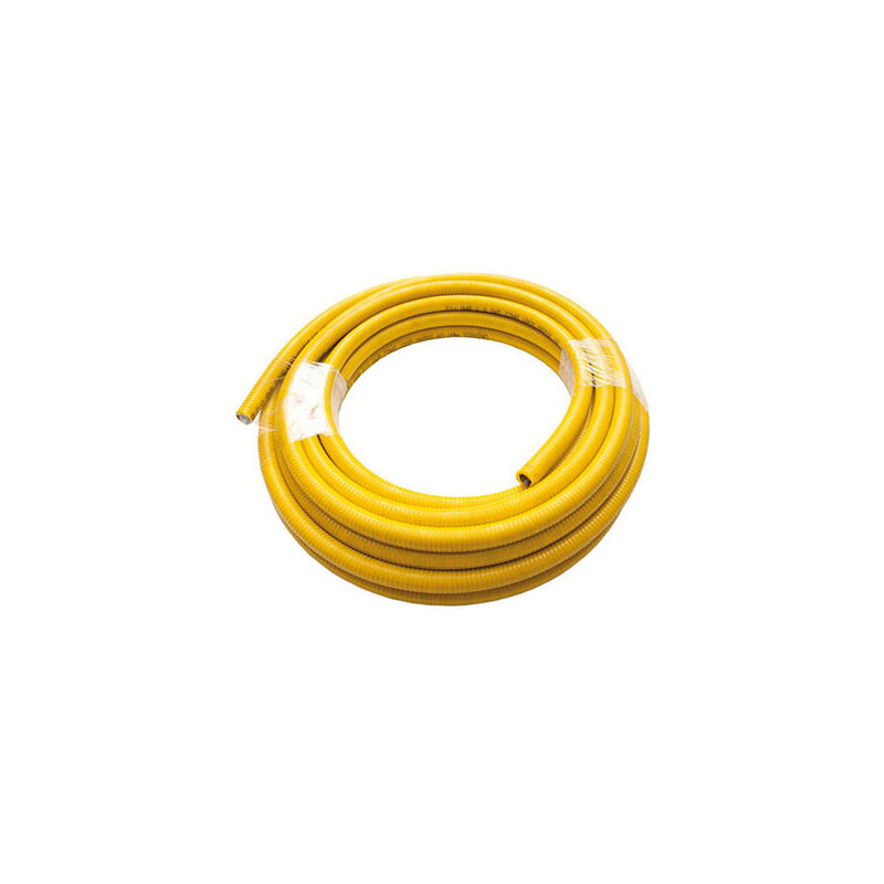 immagine 0 del prodotto tubo flessibile inox da 4 mt. 1 2 uniroll rotolo ricoperto per gas uni en 15266.