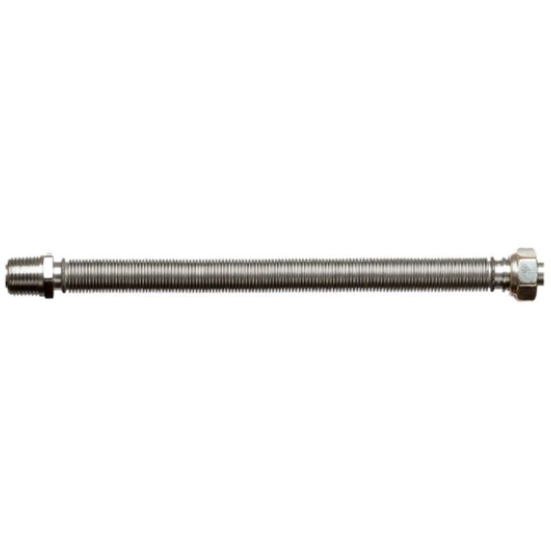 foto del prodotto tubo flessibile inoxestens dn 20 lunghezza da 110 a 210 mm raccordo da 3 4 emiflex 0502004