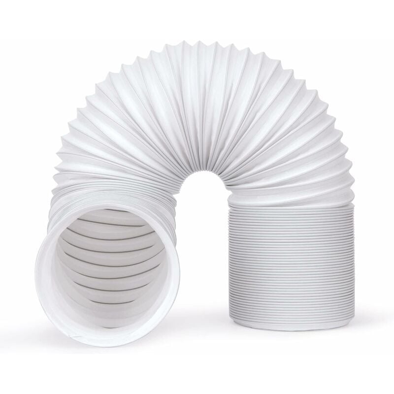 foto del prodotto tubo flessibile mobile esteso per condizionatore d'aria, tubo di scarico per condizionatore portatile 1,5 m di lunghezza, resistente al calore e alla
