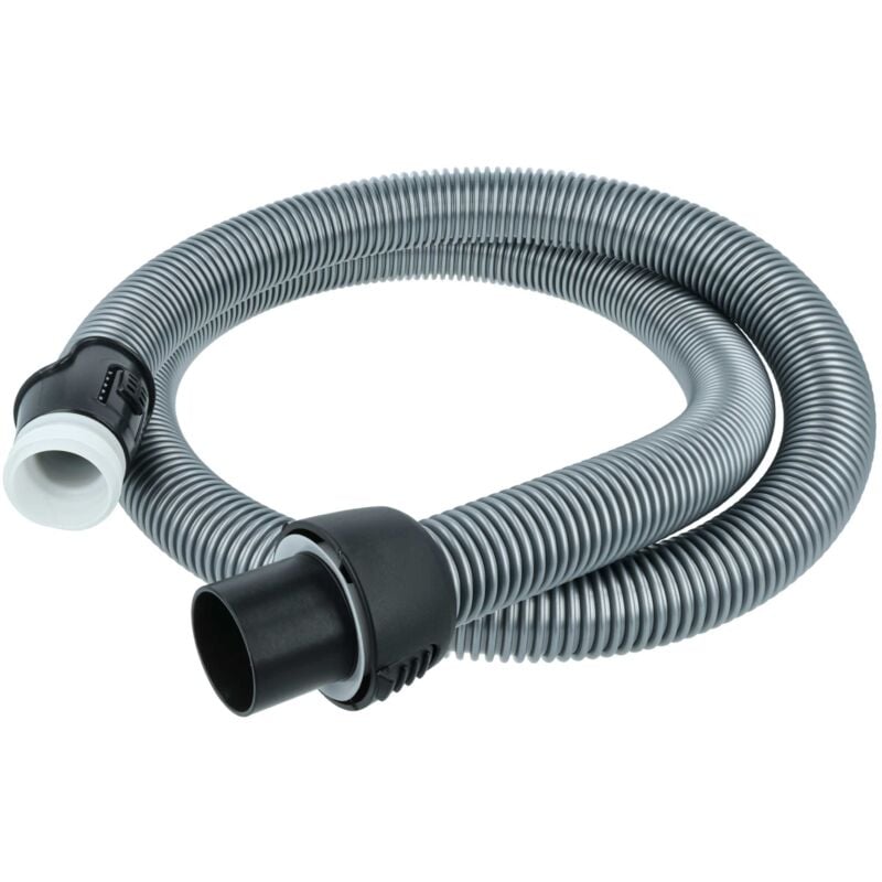 foto del prodotto tubo flessibile nero/argento 1,8m compatibile con wertheim 910287037, w6035 aspirapolvere - vhbw