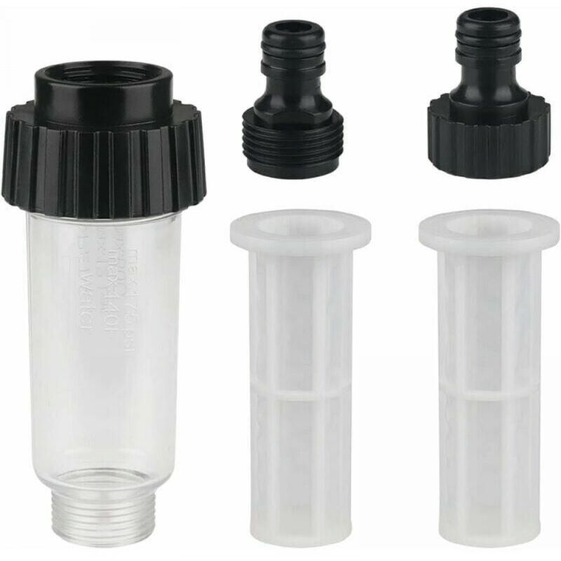 foto del prodotto tubo flessibile per acqua per pulitore pompa da giardino con filtro e attacco acqua da 3 4, 2 attacchi, 2 filtri, adatto per pompa da giardino