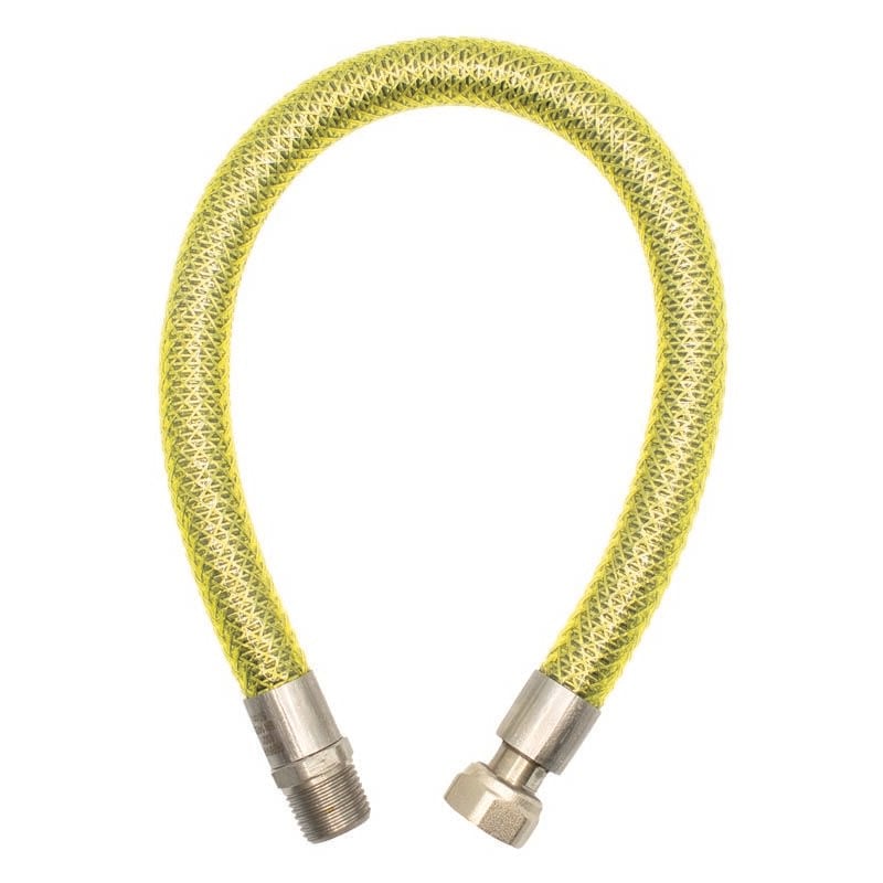foto del prodotto tubo flessibile per allacciamento gas con connettore 1 2 mf l1250mm uni en14800