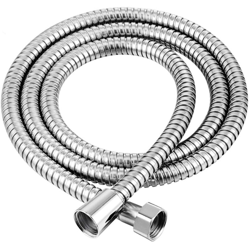 foto del prodotto tubo flessibile per doccia tubi flessibili per doccia lunghi tubo flessibile per doccia in acciaio inossidabile cromato di ricambio 1,5 m